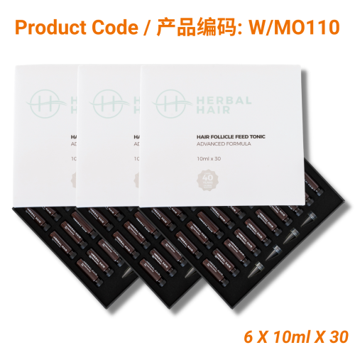 HERBAL HAIR - Hair Follicle Feed Tonic - Advanced Formula (6 x 10ml x 30)