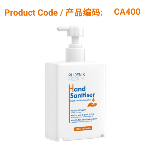 Phoenix Medical 75% Alcohol Moisturising Hand Sanitiser *500ml*