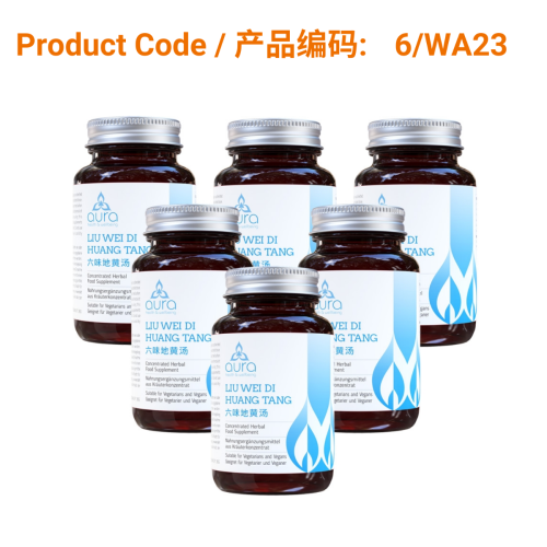 SAVE - Liu Wei Di Huang Tang - Aura Herbs 600mg (6 x 60 tablets)